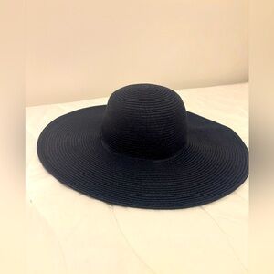 Navy Blue J. Crew Floppy Wide Brim Sun Hat NWT